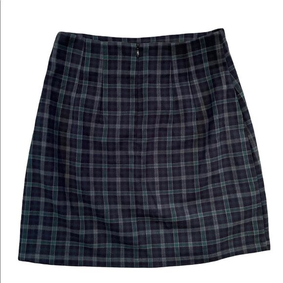 NWT BRANDY MELVILLE Blue green plaid skirt one size - Picture 4 of 4